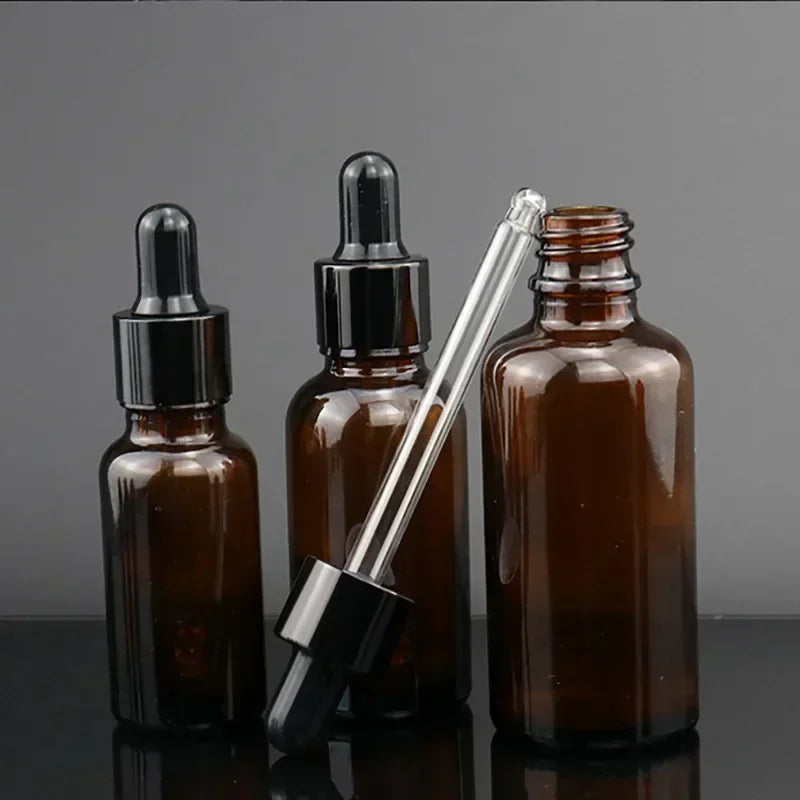 28PCS 30ml/50ml Glass Dropper Bottle Aromatherapy Liquid Drop for Massage Essential Oil Pipette Bottles Refillable