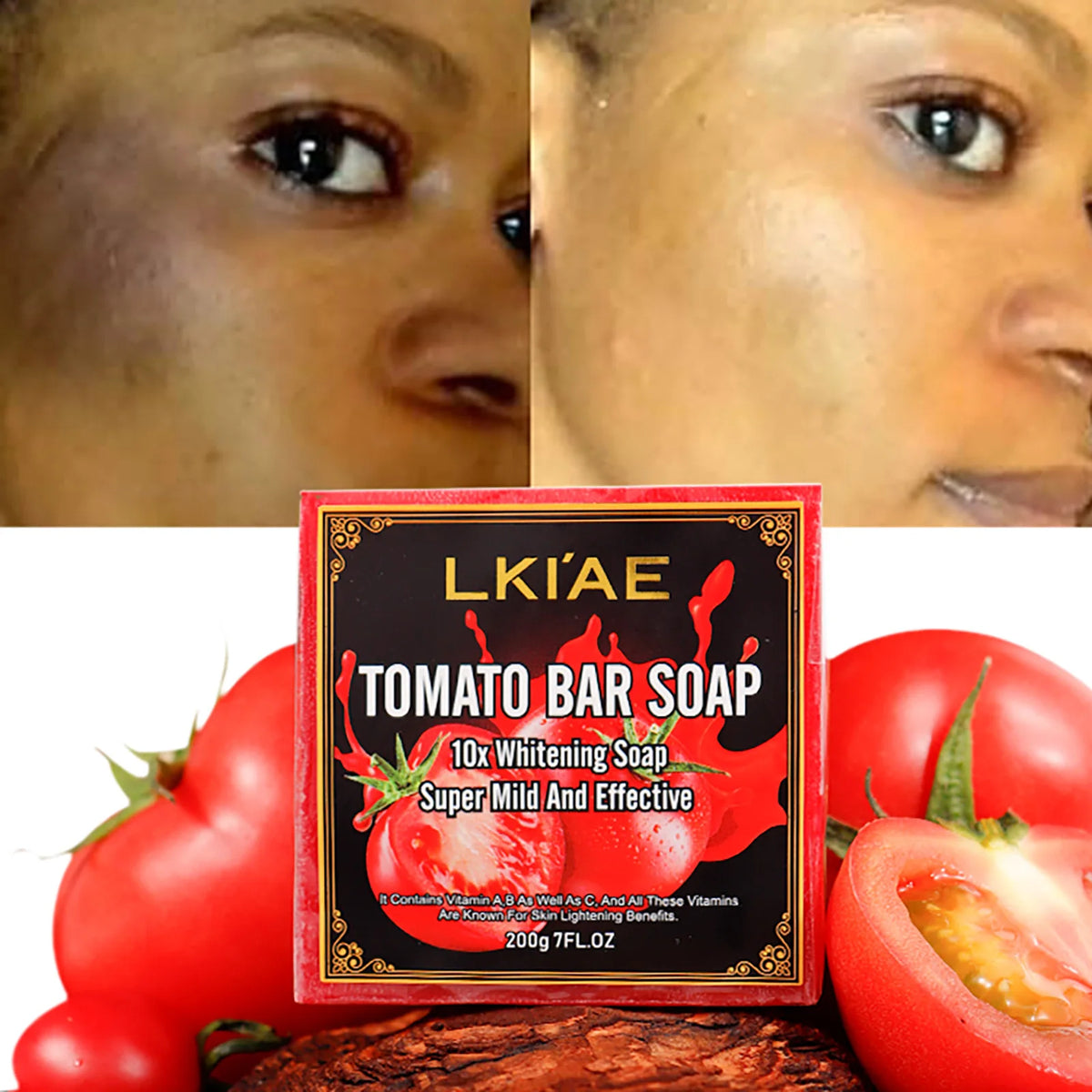 Natural Thailand Lycopene Powder Fruit Fragrance 10X Vitamin C Skin Care Beauty Whitening Face Soap For Black Spots