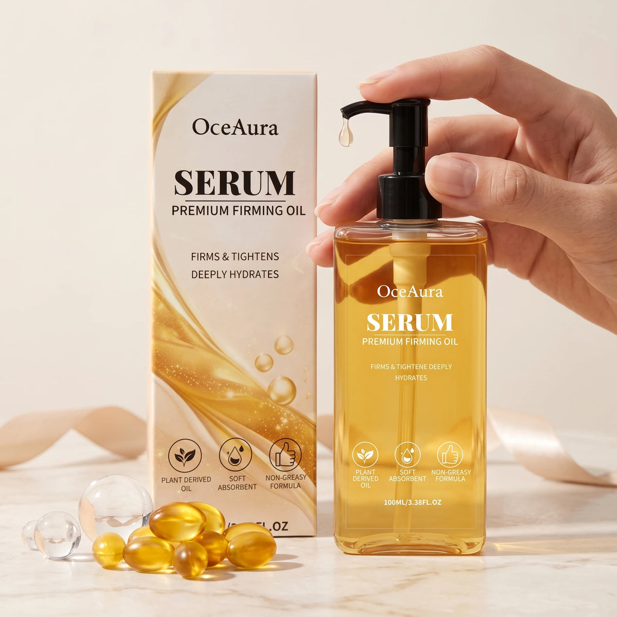 100ML Body Essence Oil Nourishing Pores Moisturizing Skin Improve Skin Texture Enhance Smoothness Lifting Tightening Glowing Body Care Oil for All Skin Types