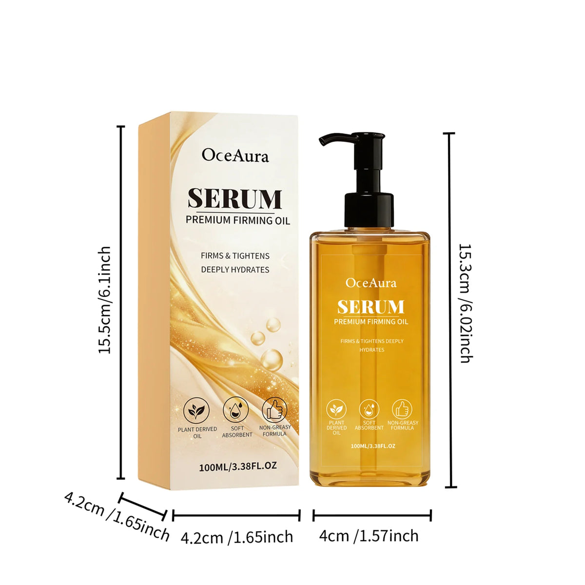 100ML Body Essence Oil Nourishing Pores Moisturizing Skin Improve Skin Texture Enhance Smoothness Lifting Tightening Glowing Body Care Oil for All Skin Types