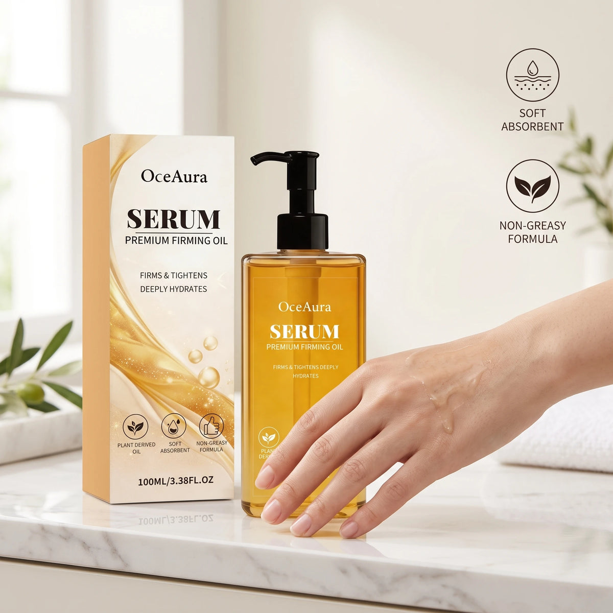 100ML Body Essence Oil Nourishing Pores Moisturizing Skin Improve Skin Texture Enhance Smoothness Lifting Tightening Glowing Body Care Oil for All Skin Types