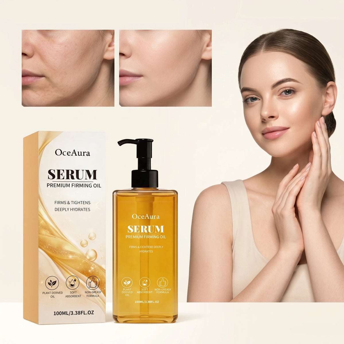 100ML Body Essence Oil Nourishing Pores Moisturizing Skin Improve Skin Texture Enhance Smoothness Lifting Tightening Glowing Body Care Oil for All Skin Types