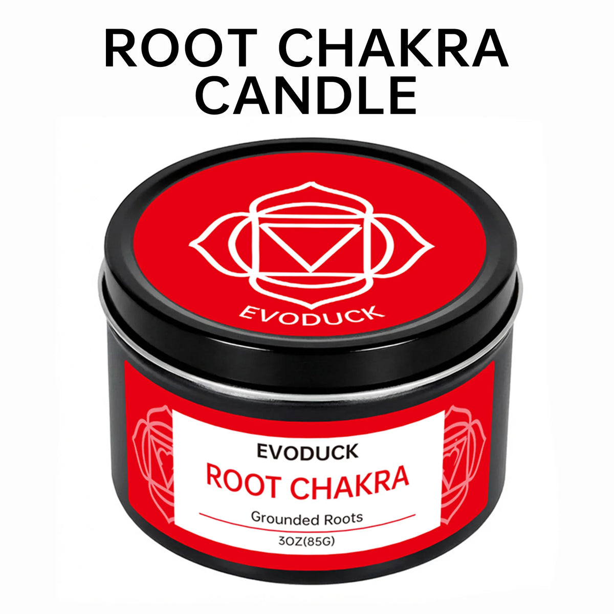EVODUCK 7 Chakra Candle Gift Set, 7 x 85g Crystal Soy Wax Candles with Metal Charms, Root Sacral Solar Plexus Heart Throat Third Eye Crown Aromatherapy for Meditation, Relaxation, Spiritual Home Decor, Birthday Christmas Gift