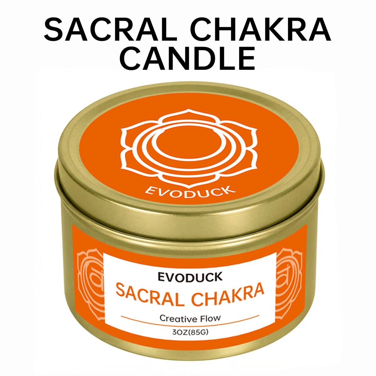 EVODUCK 7 Chakra Candle Gift Set, 7 x 85g Crystal Soy Wax Candles with Metal Charms, Root Sacral Solar Plexus Heart Throat Third Eye Crown Aromatherapy for Meditation, Relaxation, Spiritual Home Decor, Birthday Christmas Gift