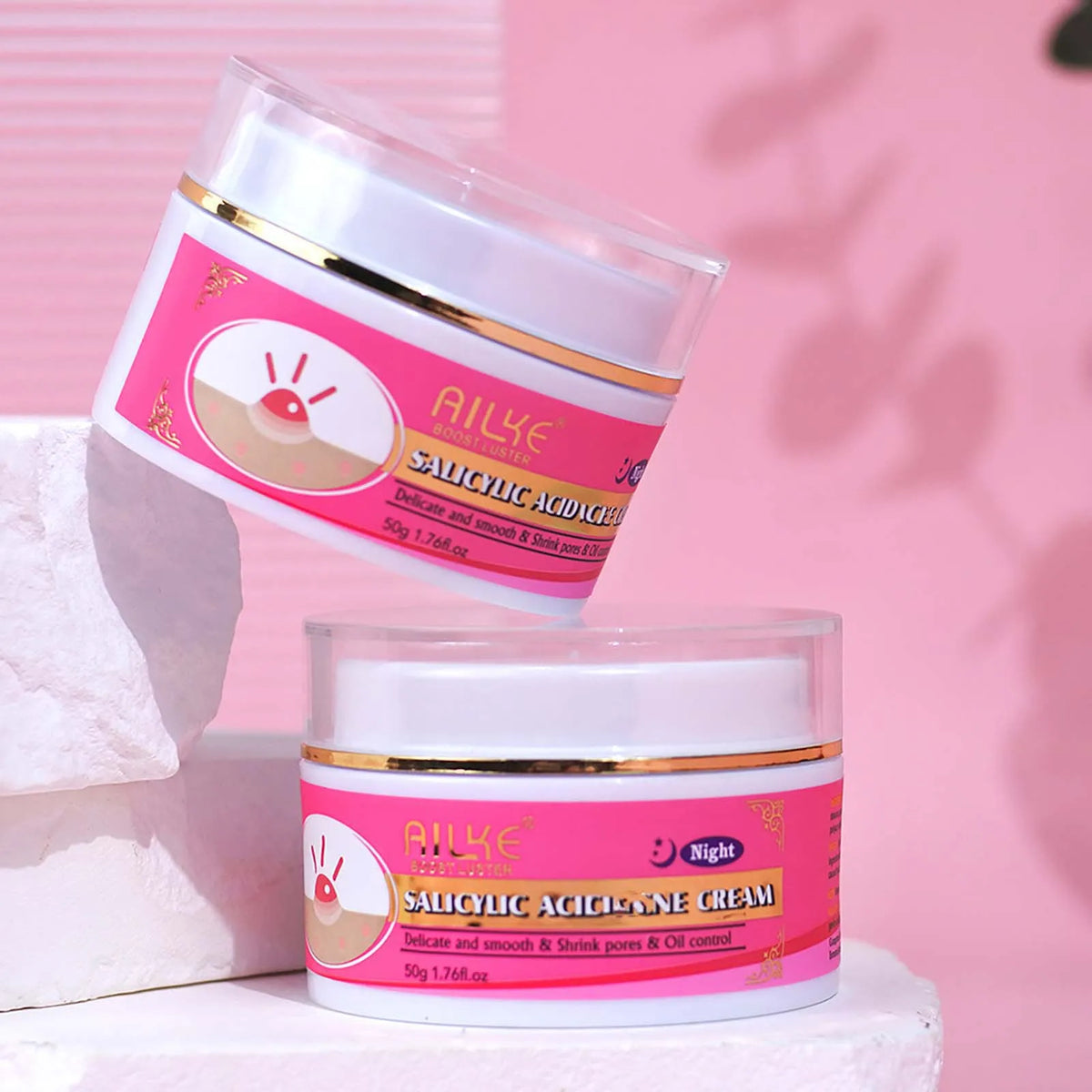AILKE Natural Skin Brightening Set, Clean Darkness, Acne, Stains, Moisturize, Lightening, Smooth, Improve Rough and Dry Skin
