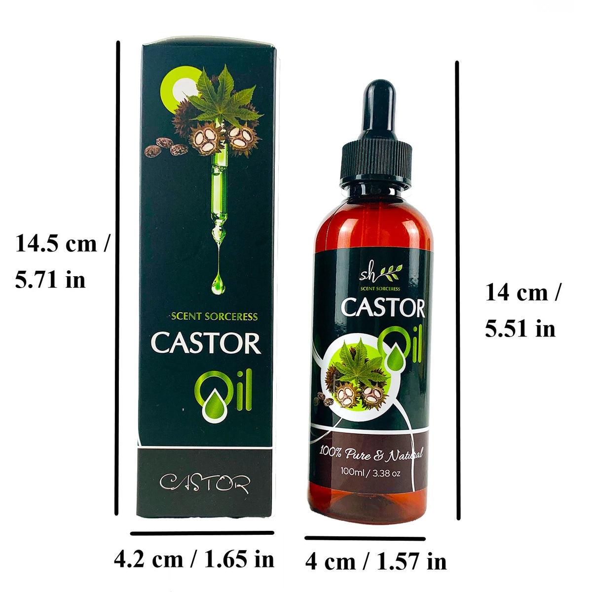 2026 Valentine's Day Gift 100ml Castor Massage Oil Pure Relaxation Essential Oils Intense Repair Hair Nourishing Brighten Skin