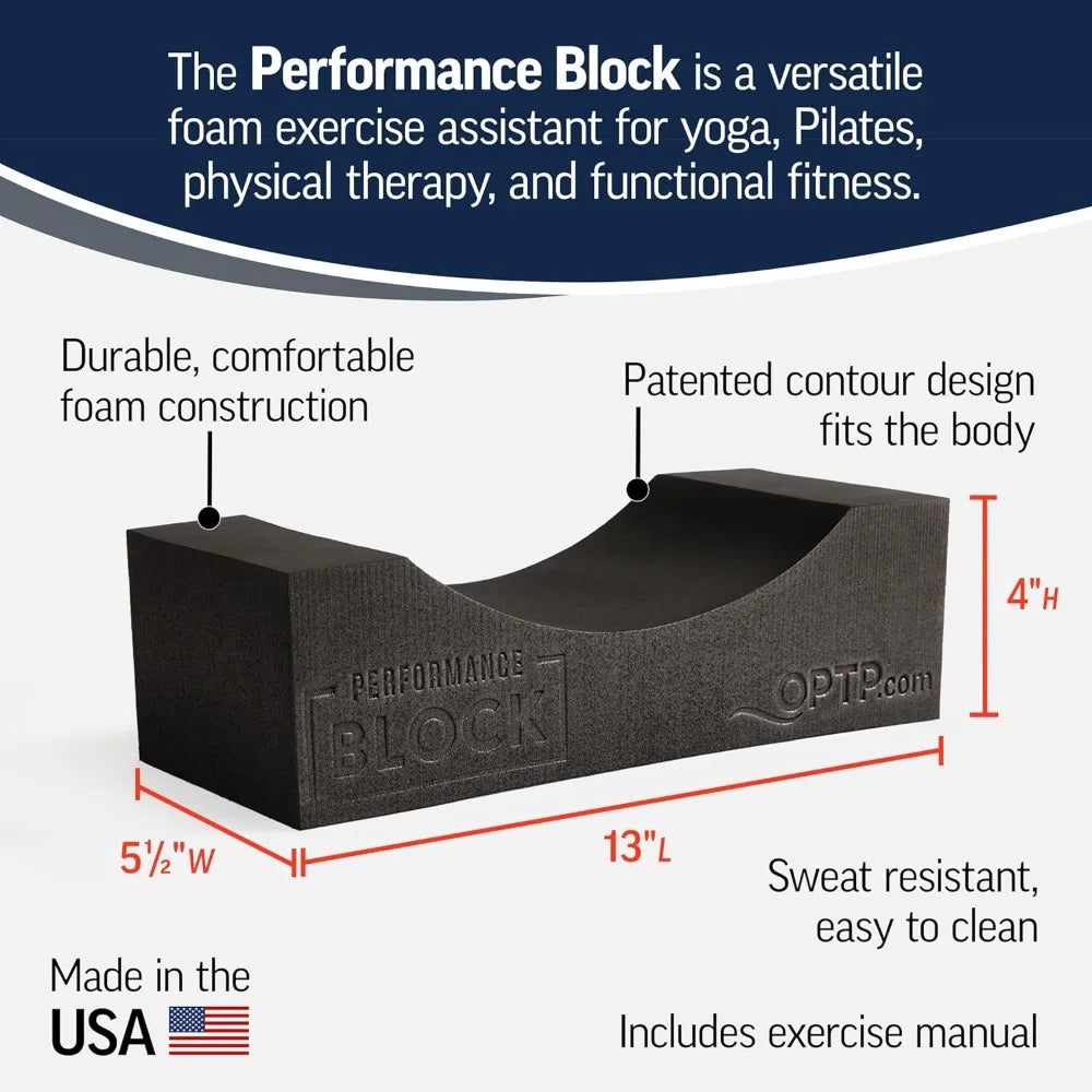 OPTP Performance Block – Foam Workout Block, Support for Yoga, Pilates, Physical Therapy