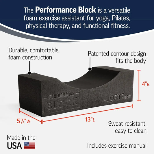 OPTP Performance Block – Foam Workout Block, Support for Yoga, Pilates, Physical Therapy