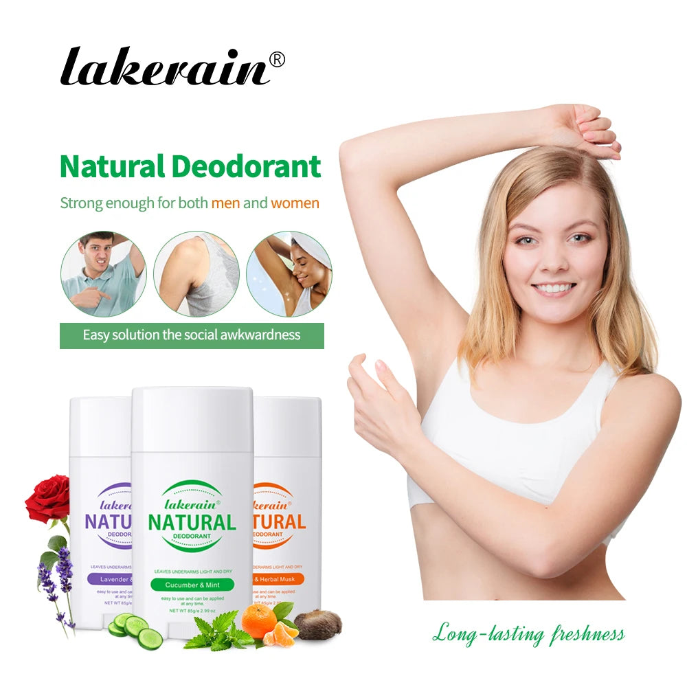 Natural Deodorant Keep Armpits Fresh Long Lasting Odor Protection Antiperspirant Natural Plant Formula Creamy Texture Deodorant