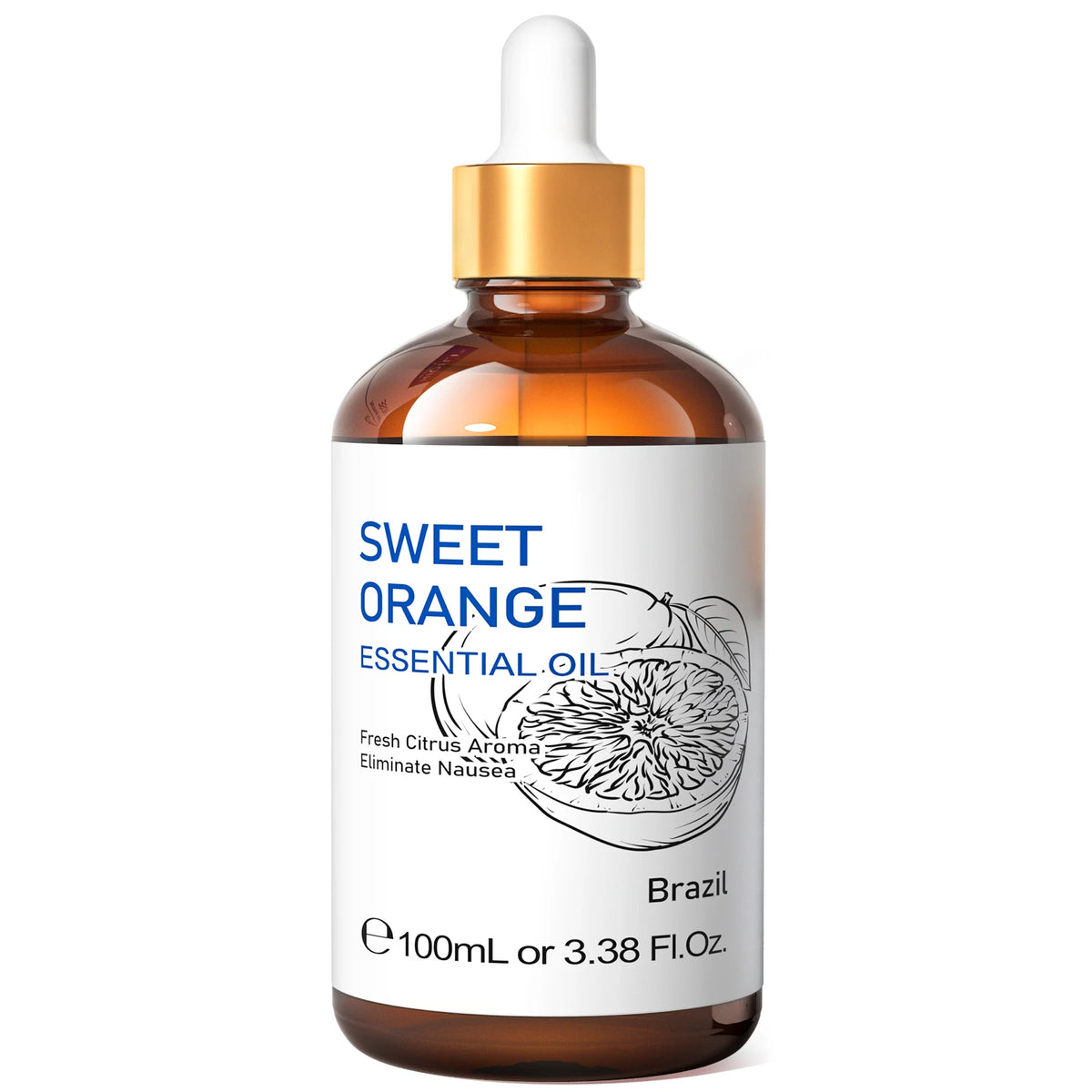 HIQILI 100ML Bergamot Essential Oils,100% Pure Nature for Aromatherapy, Diffuser, Humidifier, Massage, Deep Relaxation