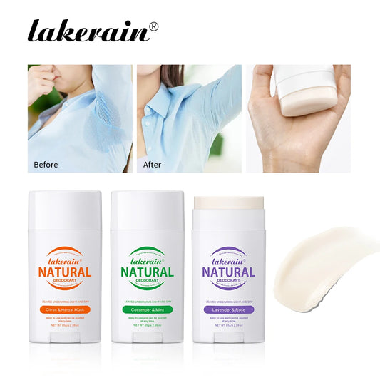 Natural Deodorant Keep Armpits Fresh Long Lasting Odor Protection Antiperspirant Natural Plant Formula Creamy Texture Deodorant