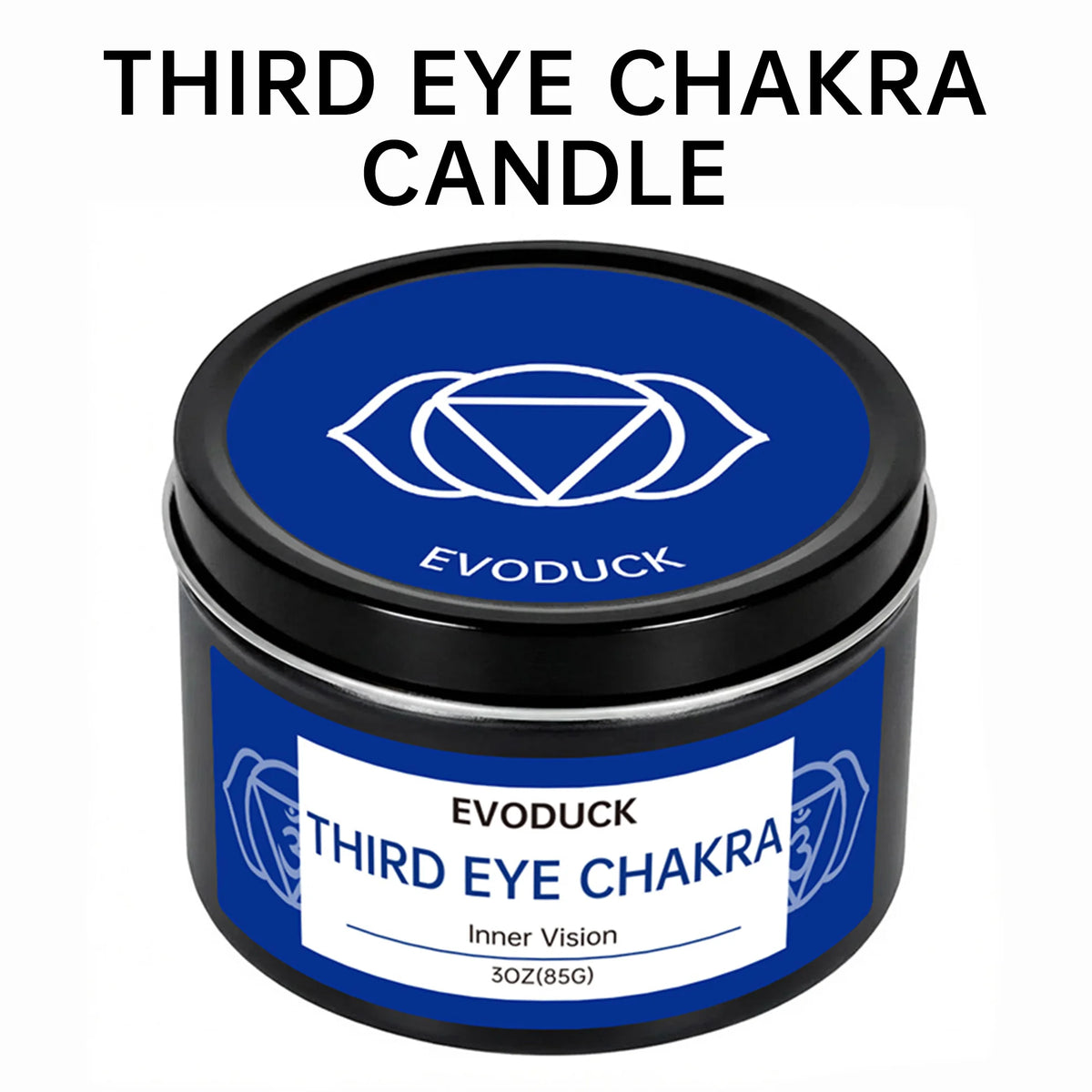 EVODUCK 7 Chakra Candle Gift Set, 7 x 85g Crystal Soy Wax Candles with Metal Charms, Root Sacral Solar Plexus Heart Throat Third Eye Crown Aromatherapy for Meditation, Relaxation, Spiritual Home Decor, Birthday Christmas Gift