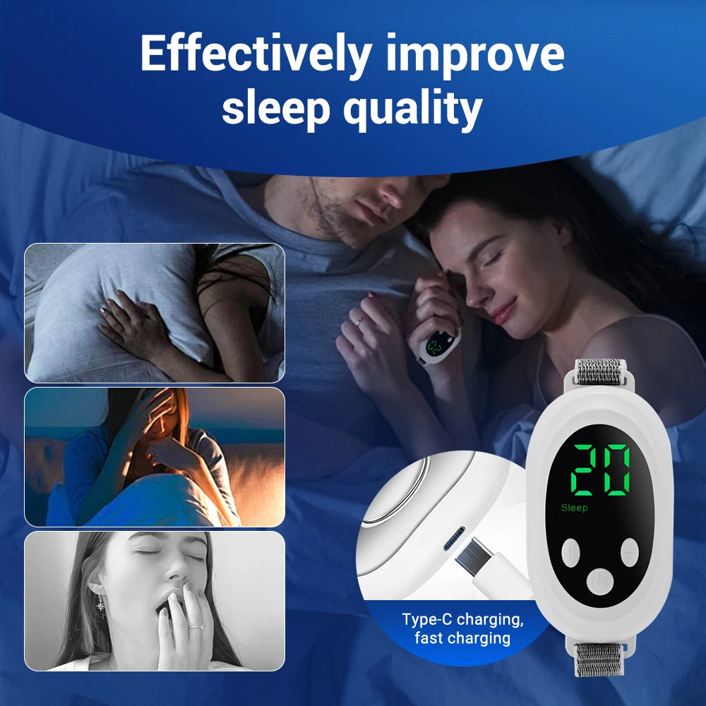 Microcurrent Sleep Aid Relaxation Treatment Insomnia Relieve Pulse Stimulation Hypnosis Smart Handheld Sleeper Anti Anxiety