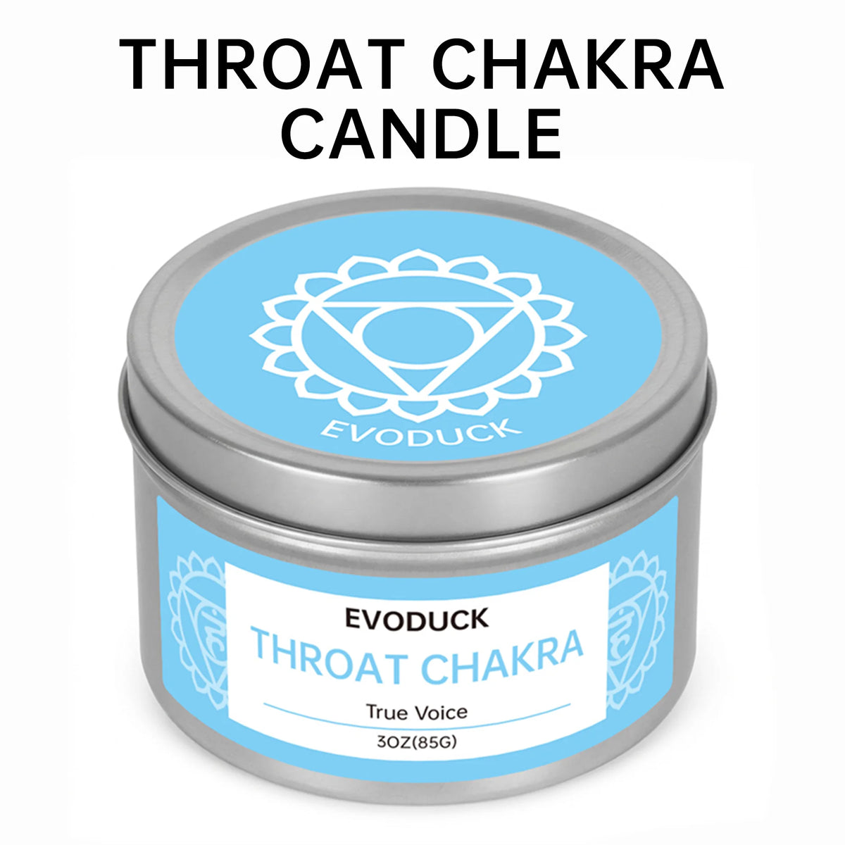 EVODUCK 7 Chakra Candle Gift Set, 7 x 85g Crystal Soy Wax Candles with Metal Charms, Root Sacral Solar Plexus Heart Throat Third Eye Crown Aromatherapy for Meditation, Relaxation, Spiritual Home Decor, Birthday Christmas Gift