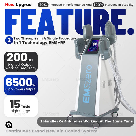 EMSZERO PRO 6500W NEO EMSzero15T Slimming Machine EMS+EMT/RF Nova Body Sculpting EMS Pelvic Muscle Stimulator Salon
