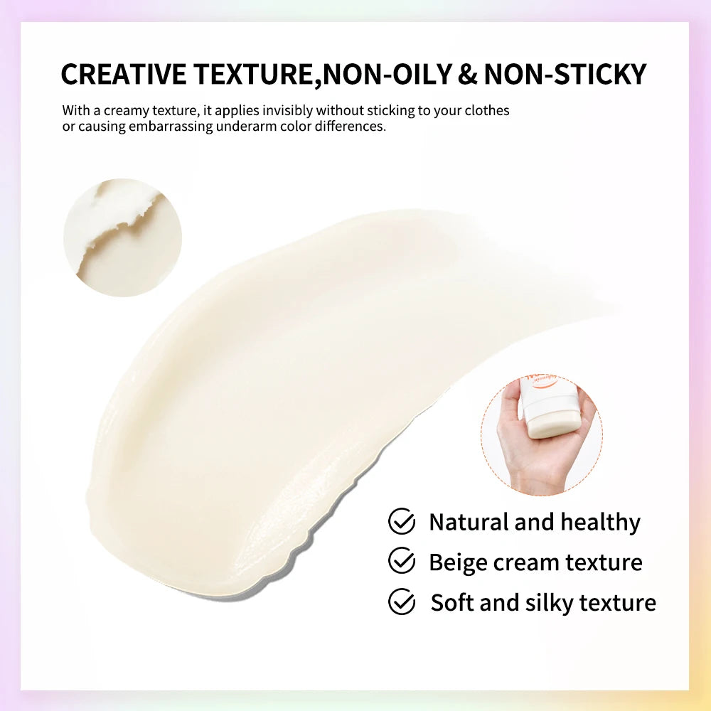 Natural Deodorant Keep Armpits Fresh Long Lasting Odor Protection Antiperspirant Natural Plant Formula Creamy Texture Deodorant