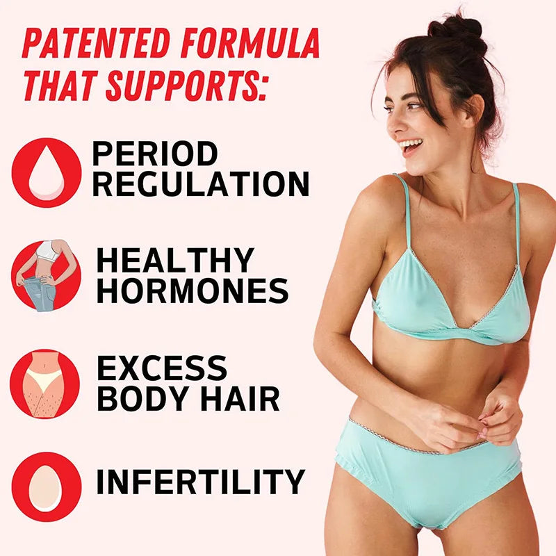 Happy Hormones PCOS Multivitamin Capsules /Myo-Inositol and D-Chiro Inositol Supplement /Omega-3 and Vitamin D3,120Caps