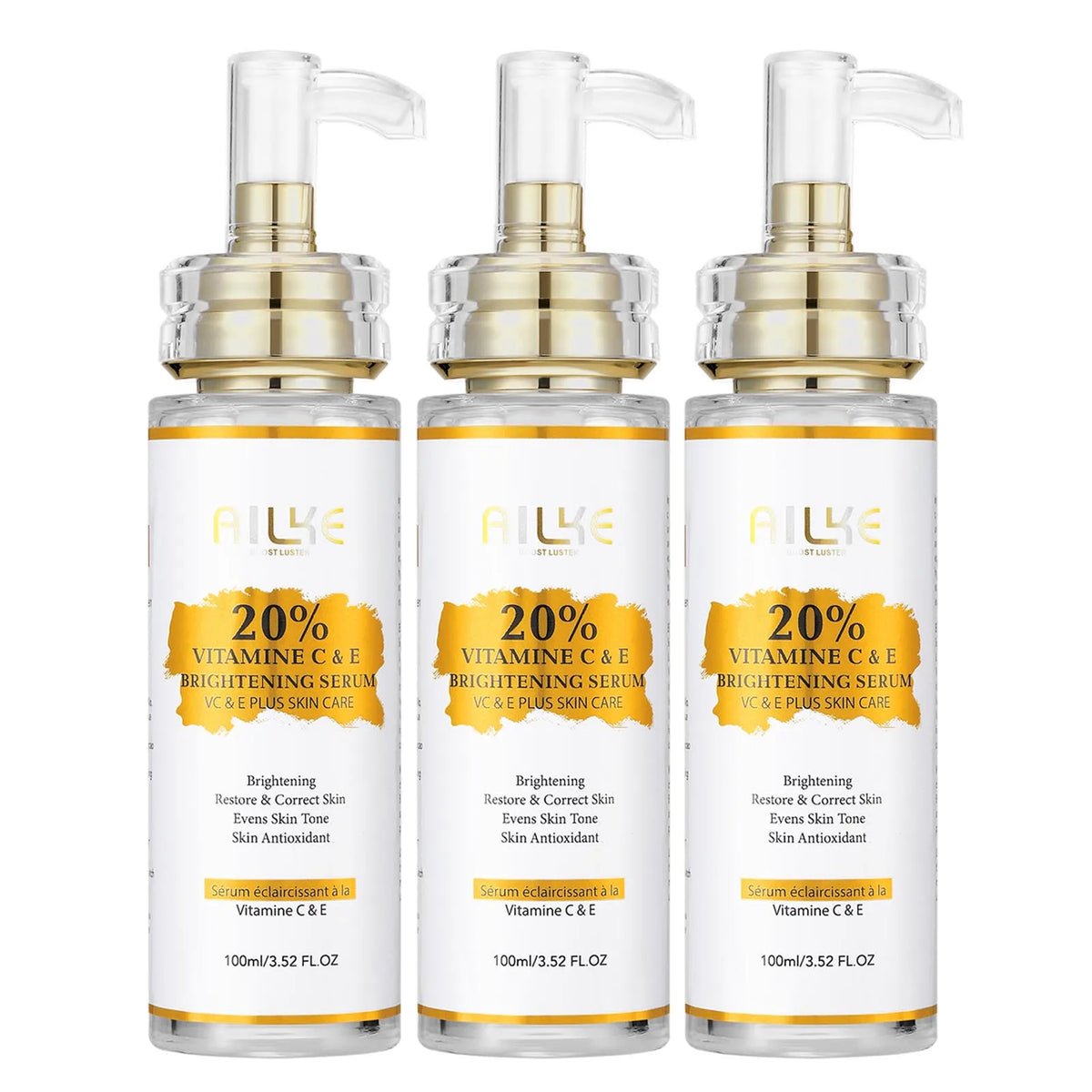 AILKE Lightening Body Cream, With Vitamin C, Hyaluronic Acid, Shea Butter, Reduce Black Spots, Even Skin Tone, Hydration Lotion