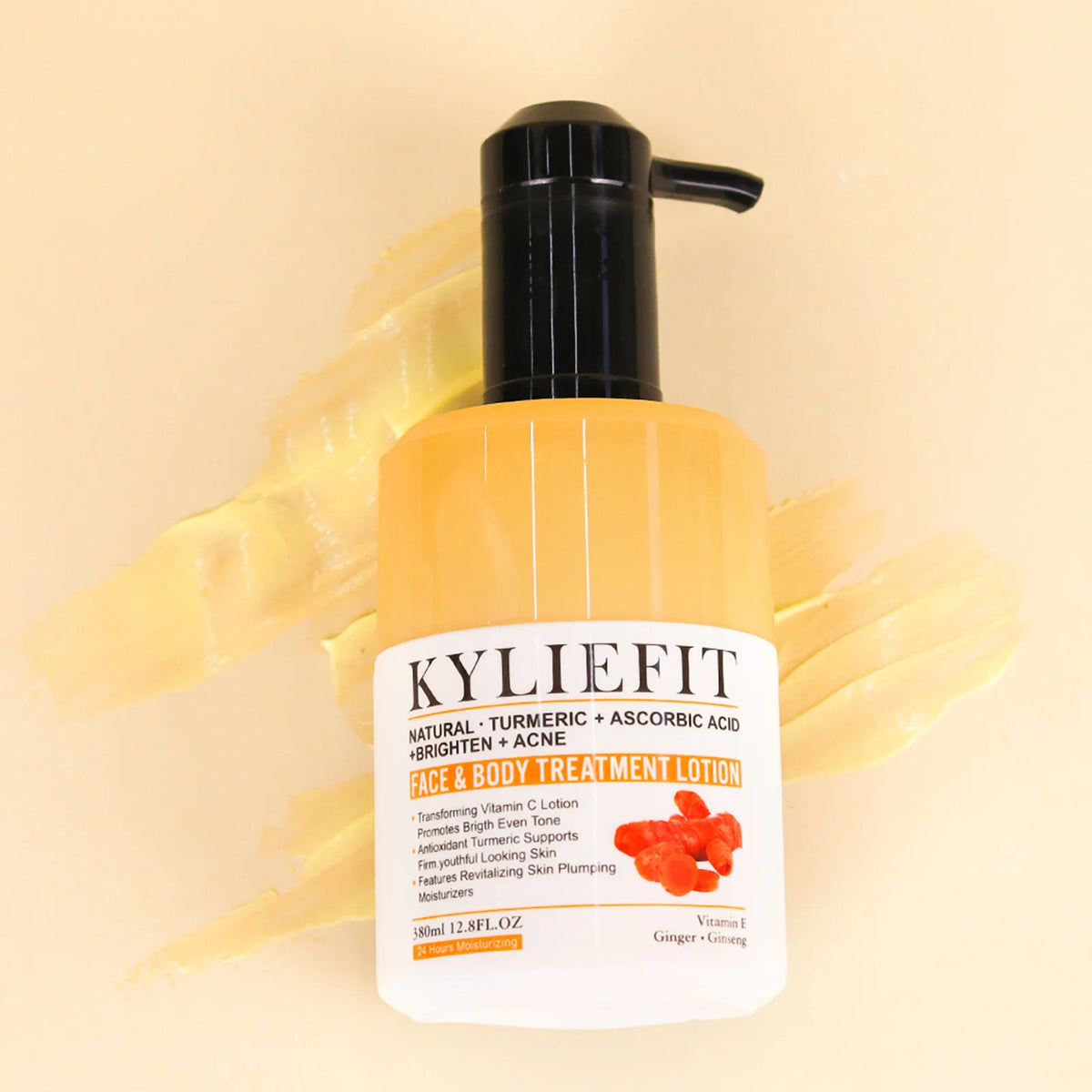 Natural Turmeric Whitening Lotion, Anti Acne, Dark and Black Spots, Moisturizing, Even Skin Tone, For Face and Body Cream