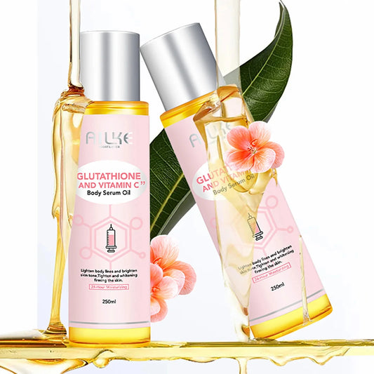 AILKE Vitamin C Moisturizing and Whitening Massage Essential Oil, Smooth Skin, Reduce Dark Spots, For All Skin Types, 250ml