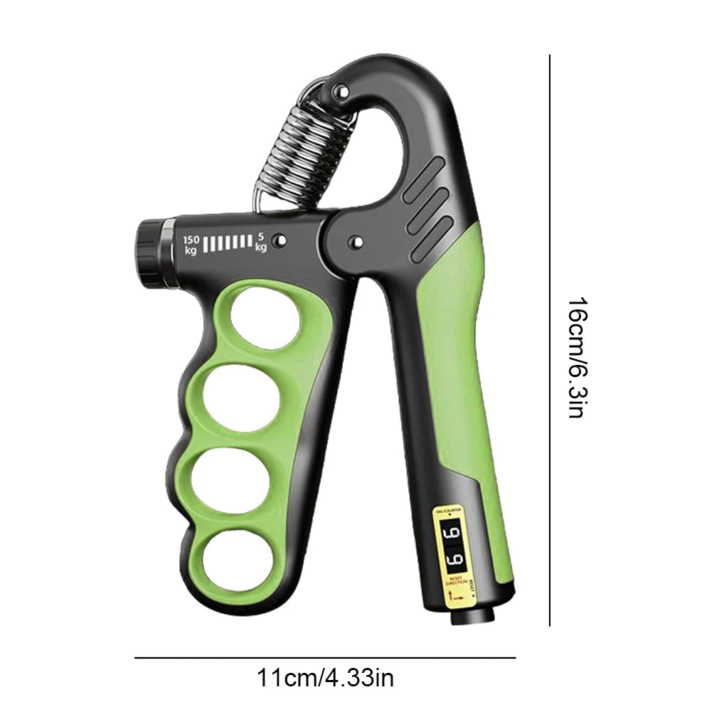 Hand Grip Strengthener 5-100Kg Adjustable Resistance Wrist Expander Anti Slip Ergonomic Hand Strength Exerciser with Counter