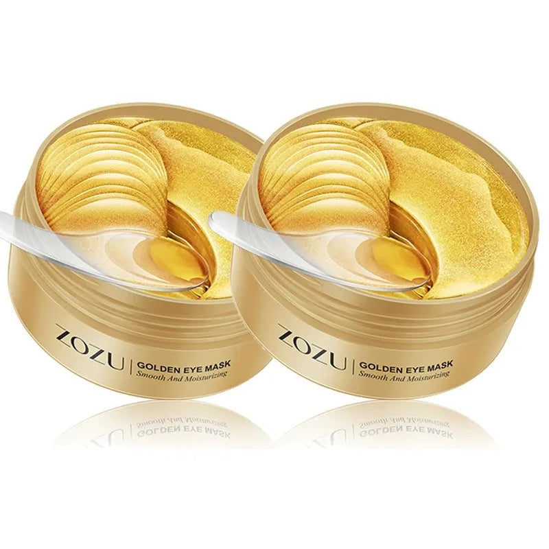60/120 Pieces Eye Mask Avocado Gold Moisturize Firming Improve Eye Bags Eye Patches Anti Wrinkle Eye Patches for Dark Circles