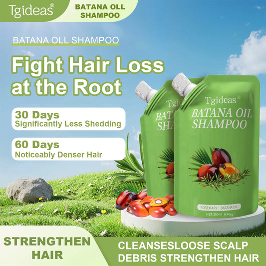 Tgideas Rosemary Batana Oil Shampoo - Promotes Hair Growth, Strengthens Hair Strands, Cleanses Hair, Contains Natural Extracts to