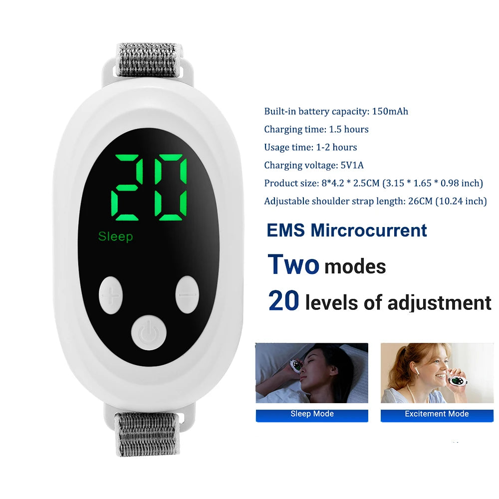 Microcurrent Sleep Aid Relaxation Treatment Insomnia Relieve Pulse Stimulation Hypnosis Smart Handheld Sleeper Anti Anxiety