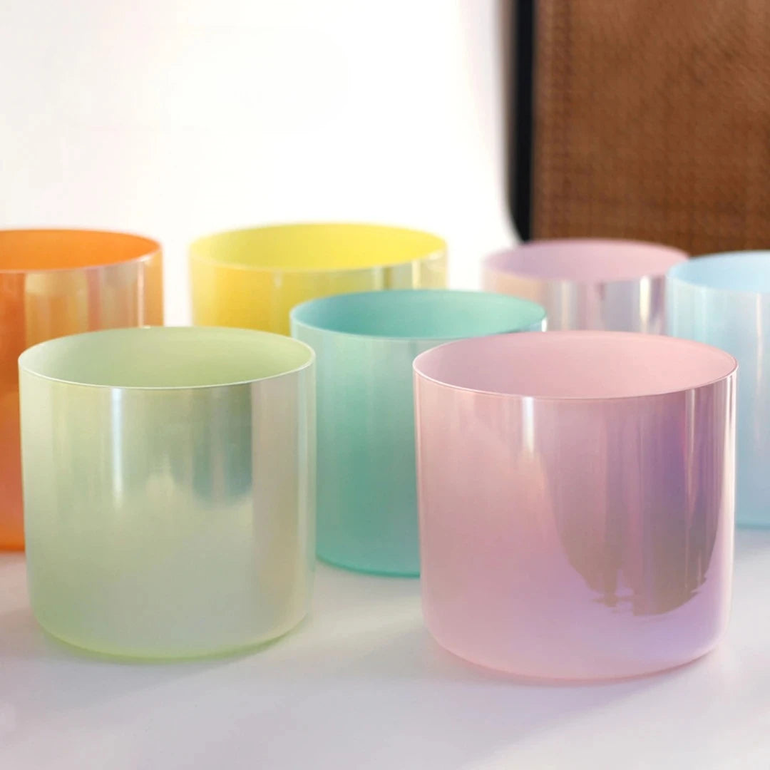 Star Linkup Hot Sale 7 Rainbow Crystal Singing Bowl Set Yoga Meditation Sound Therapy Mind Relax Healing Instrument